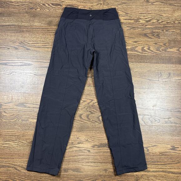 PrAna Pants Womens Medium Black Stretch Hiking Travel Yoga Regular Inseam - Picture 9 of 10